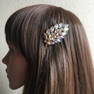 Peigne à cheveux vintage floral: Antique vintage Or Aurore Boré aurores Boré diamanté Fleur Costume de mariage Peigne à cheveux Accessoire de cheveux