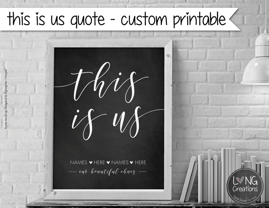 This is us quote printable custom printable Typography | Etsy