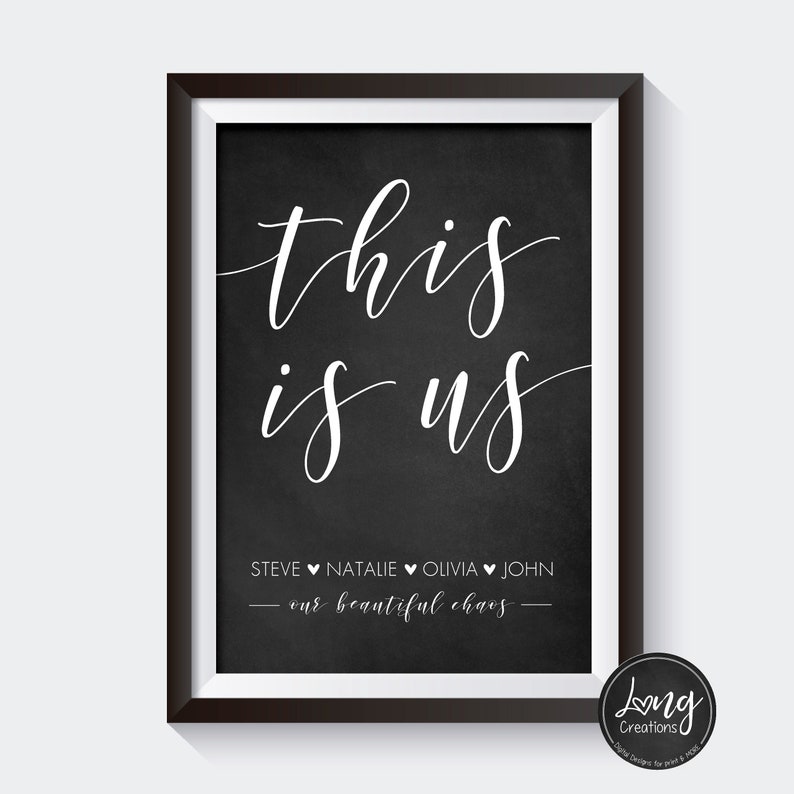 This is us quote printable custom printable Typography | Etsy