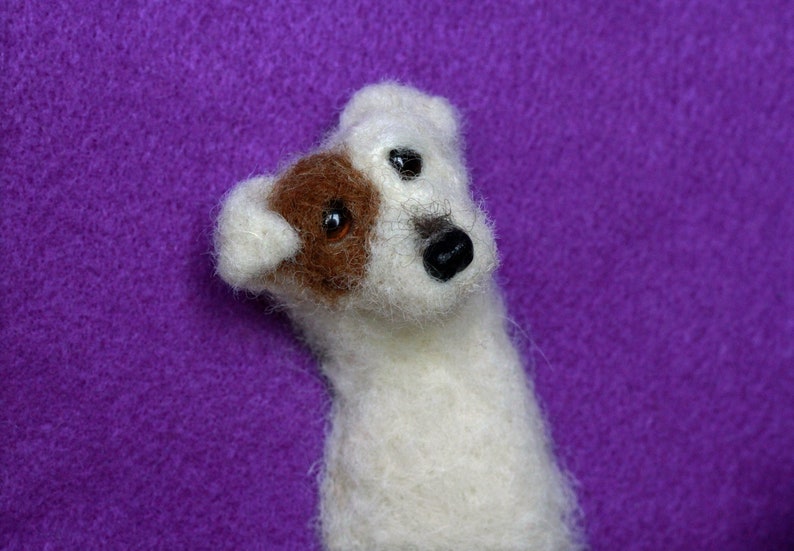 Jack Russell Wire Haired Terrier Jr Needle Felted Portrait Etsy
