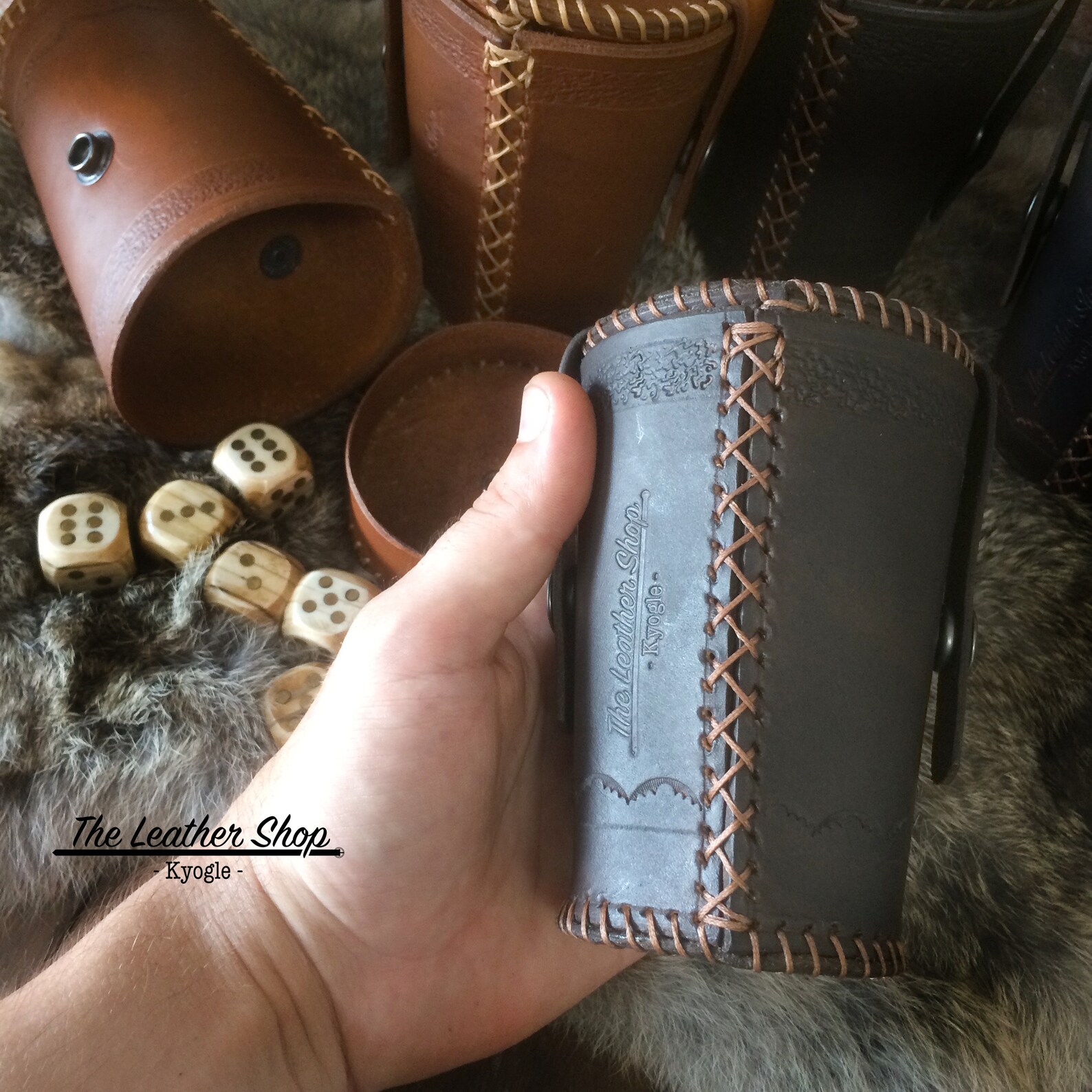 Zilch / Yahtzee / Farkle Dice Game Leather Cup Sets Genuine Etsy