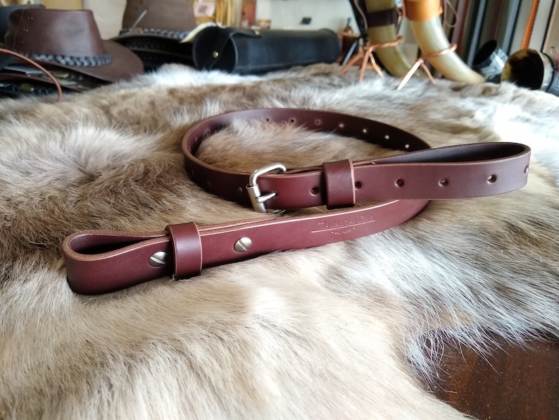 Premium leather Hunting Rifle Sling 2842 Etsy