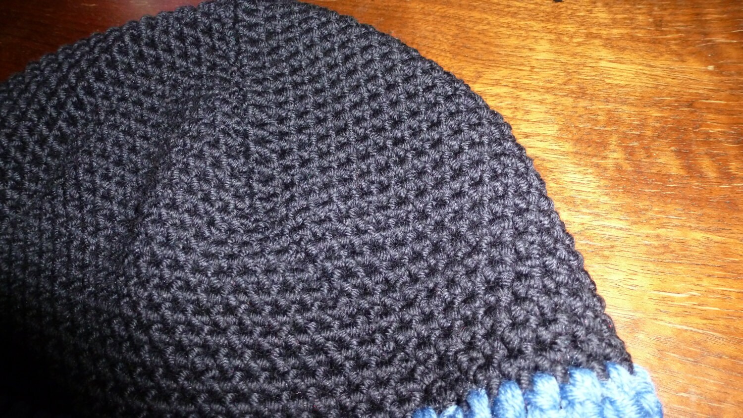 OOAK Upcycled Boho Crochet Patch Navy Cotton Festival Dad Hat Magnolia MAGIVORYTWILLHATHW_2.jpg?v=  main image 2