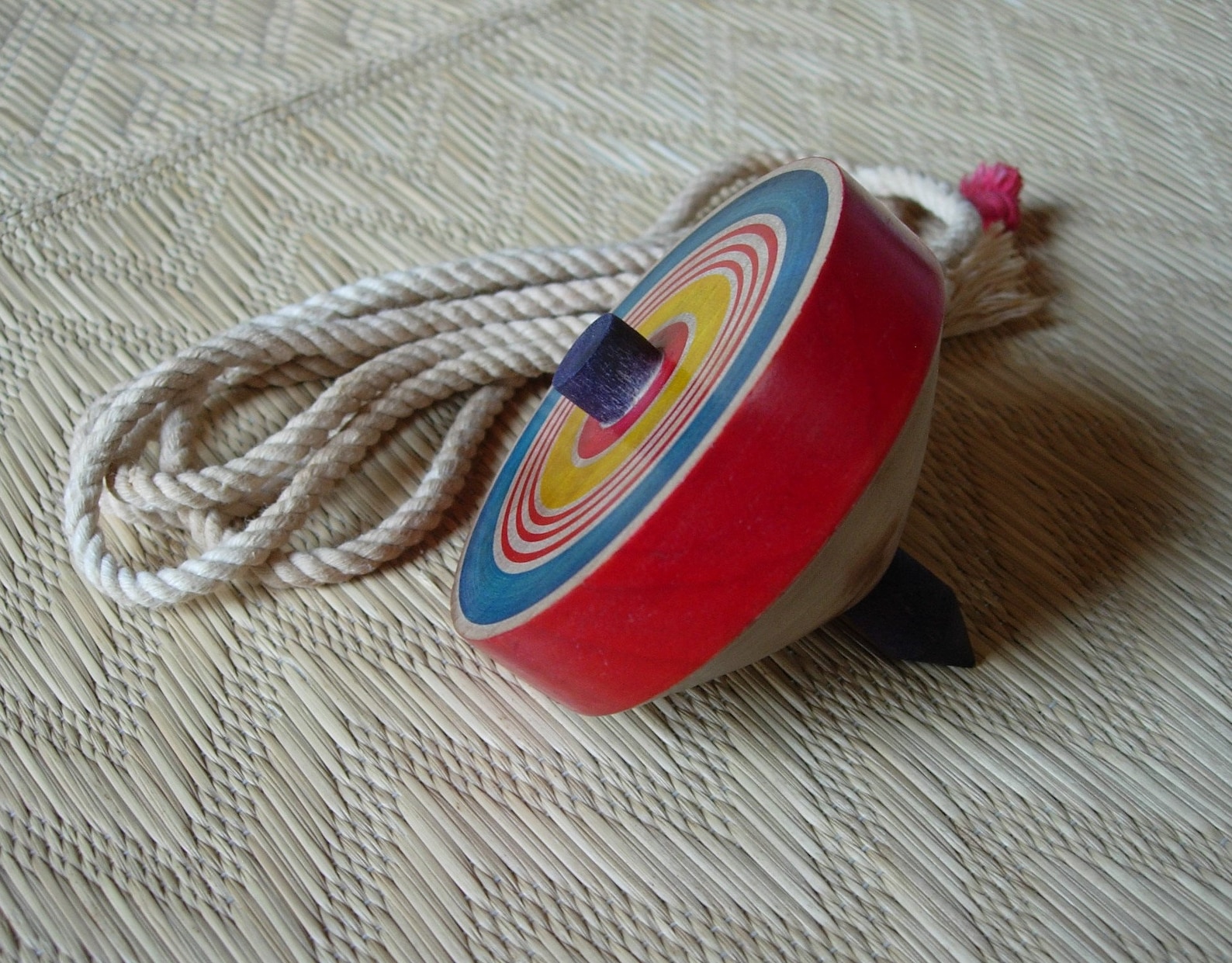 Koma Japanese Spinning Top vintage traditional wooden toy Etsy