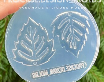 Leaf Earring Mold - Falling Leaves Mold - Leaf silicone molds resin - Leaf UV Resin Mold - Leaf Dangle Earrings Mold - Leaf Keychain Mold