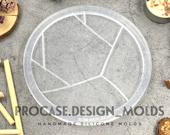Abstract coaster mold ( 4.7 inches), Silicone mold, Resin mold, Shiny coaster mold, Silicone mold for resin, Kintsugi silicone mold, mould