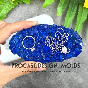 Crystal cluster mold #3, Geode mold, crystal mold, chunk silicone mold, crystal mold, resin crystal mold, druzy mold