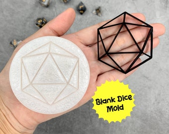 Molde de silicona de dados, molde de dados de silicona, molde de resina, molde brillante, artesanía de resina, molde de silicona para resina, molde amante de los dados, molde D20, dados 20 1UP