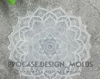 Mandala inlay silicone mold(4.5 inches) inside mold, Druzy, inlay mold, druzy silicone mold, crystal mold,crystal texture,   Insert mold