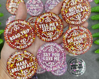 Romantic token mold, love tokens mold, resin love mold, silicone mold, Romance Coins, Valentine mold, romantic coupon, Valentine Resin mold