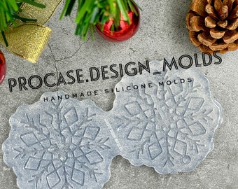 3D snowflake ornament mold #3, Silicone mold, Resin mold, Shiny mold, Silicone mold for resin, silicone mold, ornament mold,