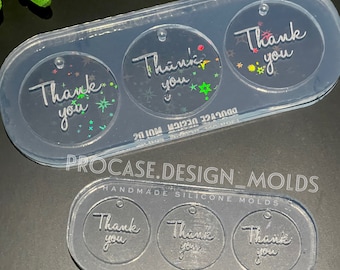 Holographic thank you tags mold(stars), Silicone mold, Resin mold, Shiny mold, Resin craft, Silicone mold for resin, craft tags, holo mold
