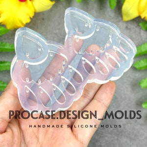 Dangle earring mold 2.2&quot;, Resin mold, Shiny mold, Resin craft, Silicone mold for resin, earring mold, earrings mold, dangle jewelry mold