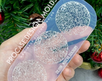 Round druzy mold, Silicone mold, Resin mold, Shiny mold, Resin craft, Silicone mold for resin, craft tags, tag, druzy mold