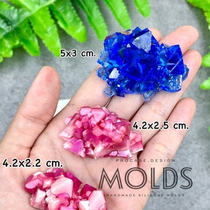 Crystal cluster mold #1, Geode mold, crystal mold, chunk silicone mold, crystal mold, resin crystal mold, druzy mold