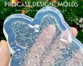 Druzy Christmas ball ornament mold #1, Silicone mold, Resin mold, Shiny mold, Silicone mold for resin, silicone mold, ornament mold,
