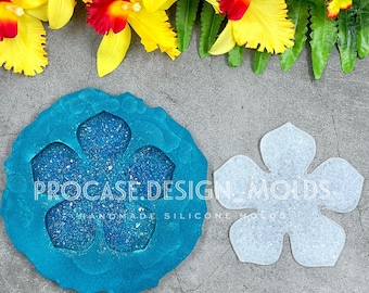 Flower druzy mold size 4.5 inches, inside mold, Druzy, druzy mold, druzy silicone mold, crystal mold,crystal texture, inlay mold