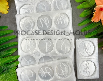 Floral Alphabet Mold (26 letters) - Keychain Resin Mold - Letters Mold - Alphabet silicone mold - Upper Case letters Mold - Resin Letters