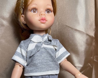 Paola Reina 12" doll capris with knit Top