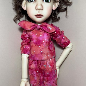 Pink batik outfit Shirt & pants for Connie Lowe Little /Big Stella or dolls of similar size