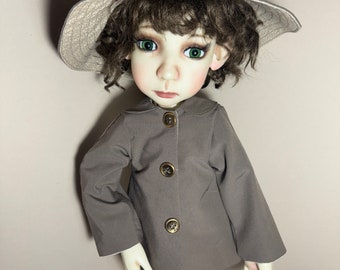 Spring Coat & hat for Connie Lowe Big Pearl, Hazel /Stella dolls or dolls of her size (19”-20”)
