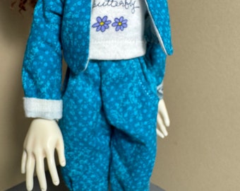 Teal outfit : pants, shirt, & jacket for Connie Lowe Little Stella/ dolls of her size