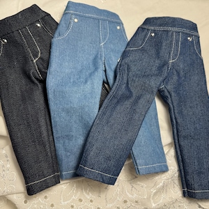 Jeans made to fit 14-15&quot; dolls like the RRFF/Wellie Wisher doll or similar dolls