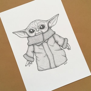Star Wars Grogu Print