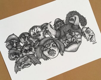 Labyrinth Goblins Print - Etsy