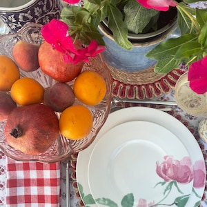 GINGHAM COTTON NAPKINS (set of four)