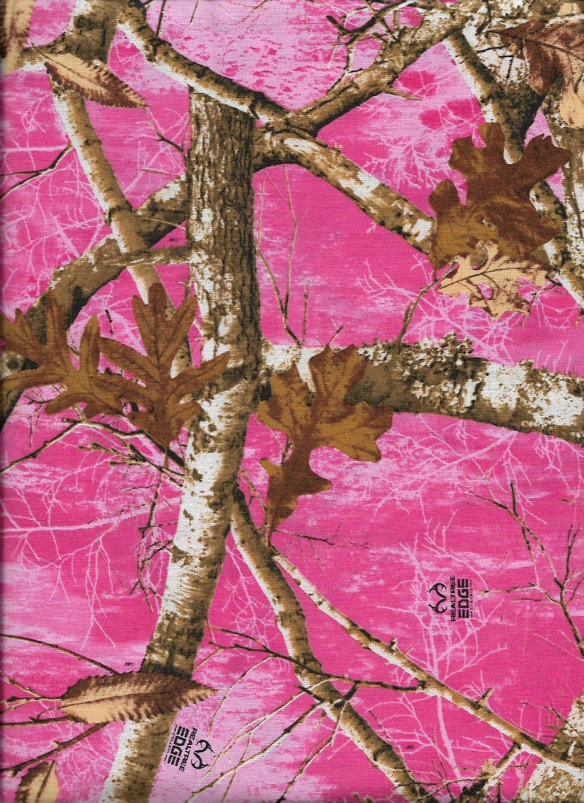New David Textiles Pink Realtree Camo 100% Cotton Fabric by - Etsy