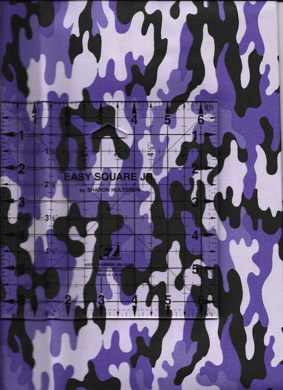 New Purple Black White Camouflage 100% Cotton Fabric by the