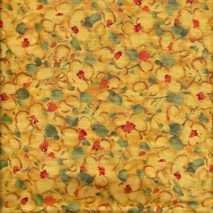 New Green, Orange, & Red Splatter Marks 100% cotton fabric 8&quot; x 43&quot; - Last Piece
