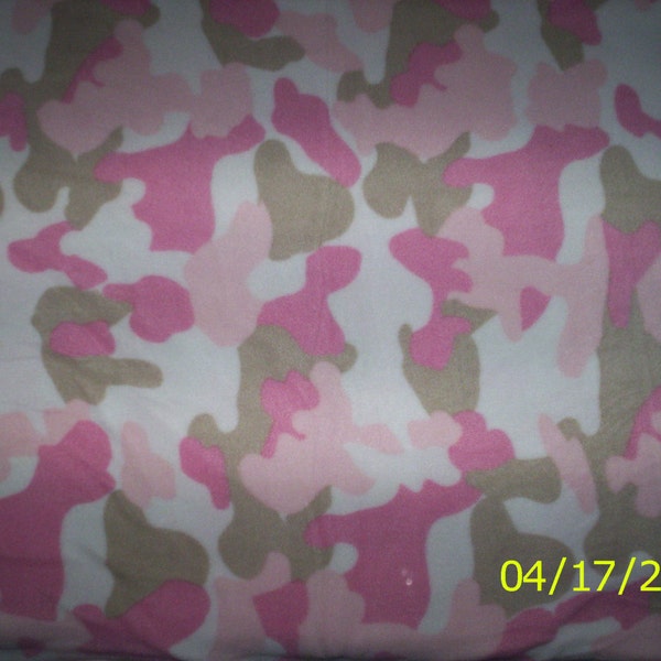 Nuevo tejido de lana de camuflaje Pink Mist cortado a medida y camuflaje de media yarda