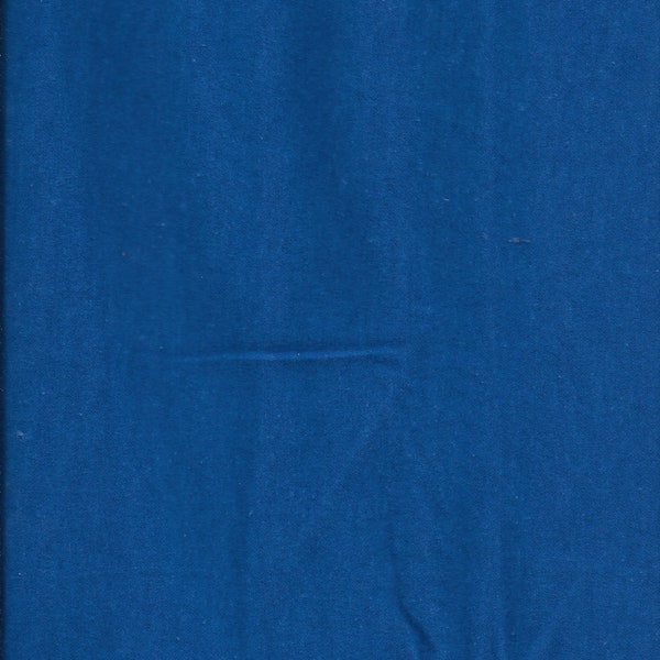 New David Textiles Ultra Soft Royal Blue Solid Flannel Fabric by The Half Yard