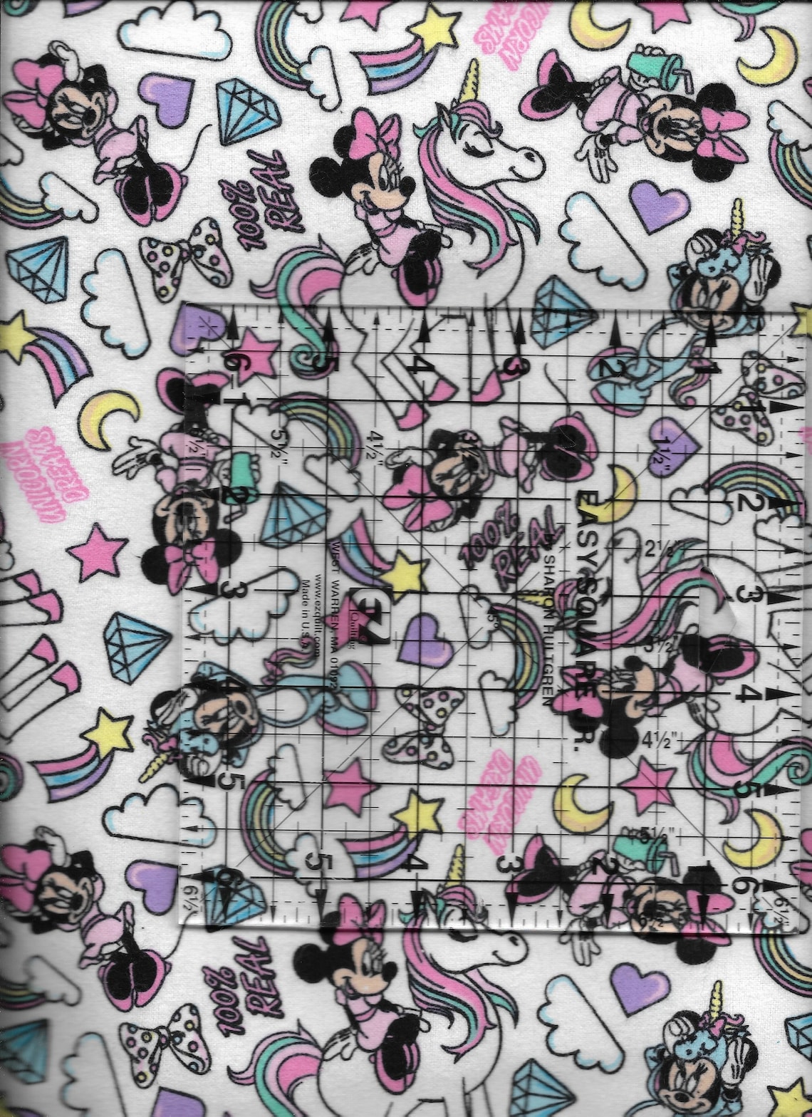 New Minnie Mouse I Believe in Unicorns on White 100 Cotton Etsy