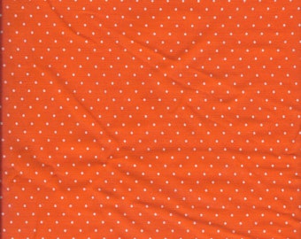 Nieuwe oranje met wit Polka Dots 100% katoenen stof door de kwartaal-werf