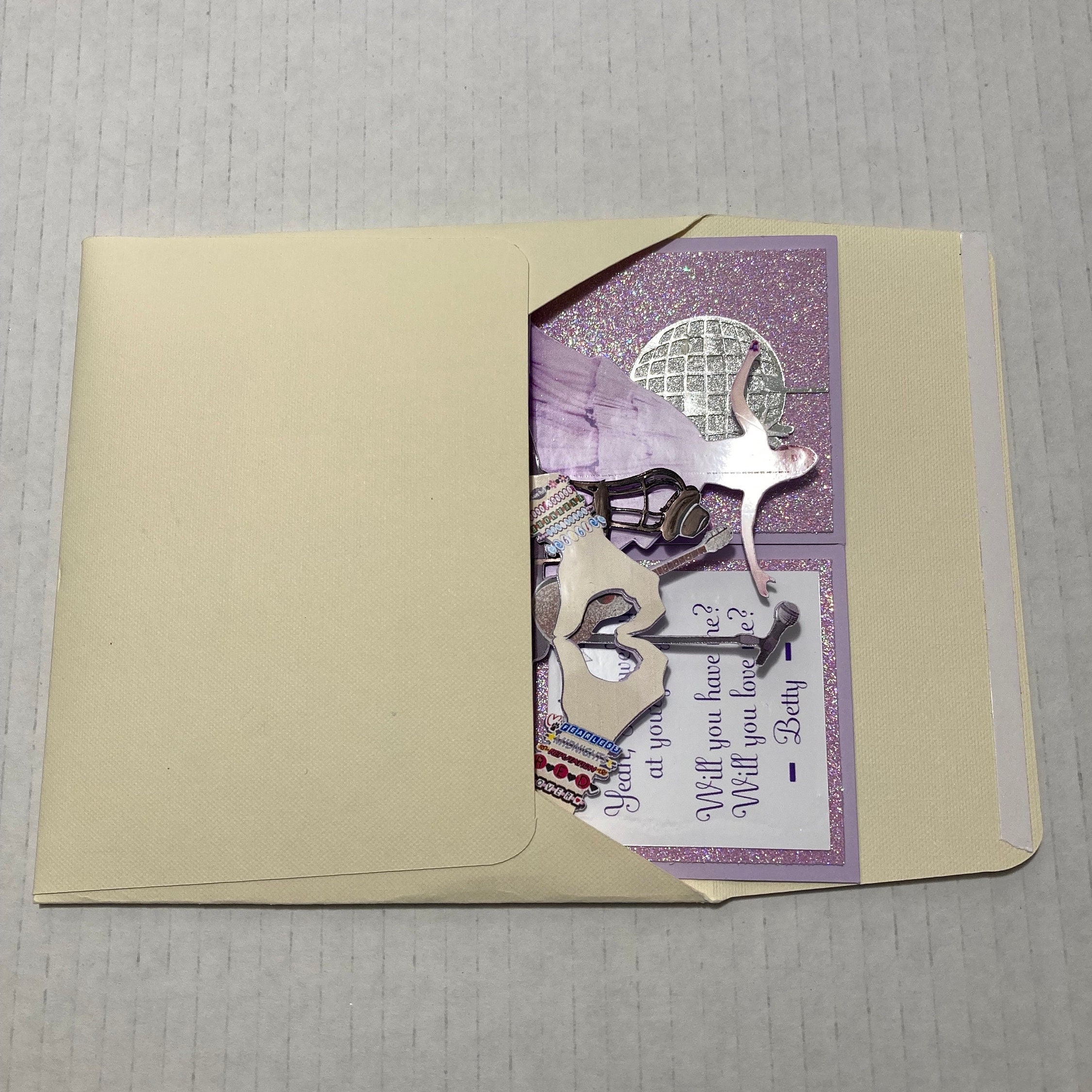 T. Swift Deadpan Pop Letterpress Greeting Card
