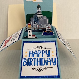 Nova Scotia Themed Pop Up Birthday Card