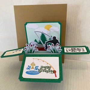 Pop Up Fishing Themed Card