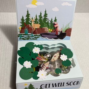 Carte de voeux de pêche
