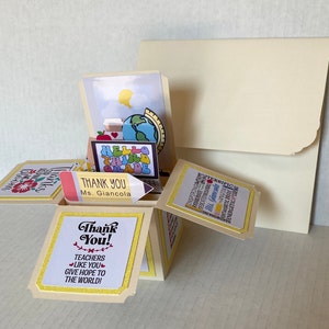 Carte pop-up professeur Merci