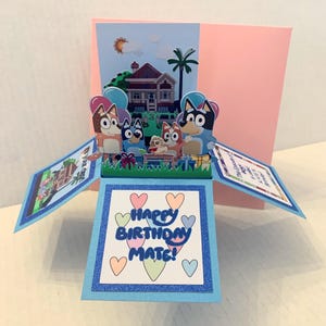 Carte pop-up Bluey