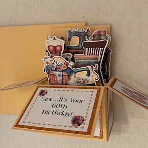 Carte d'anniversaire couture