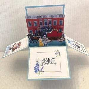 Carte d'anniversaire pop-up Bridgerton