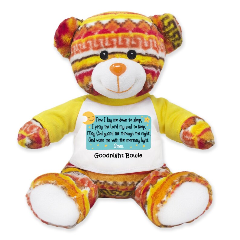 Bedtime Prayer Teddy Bears Many Unique colors and patterns Etsy
