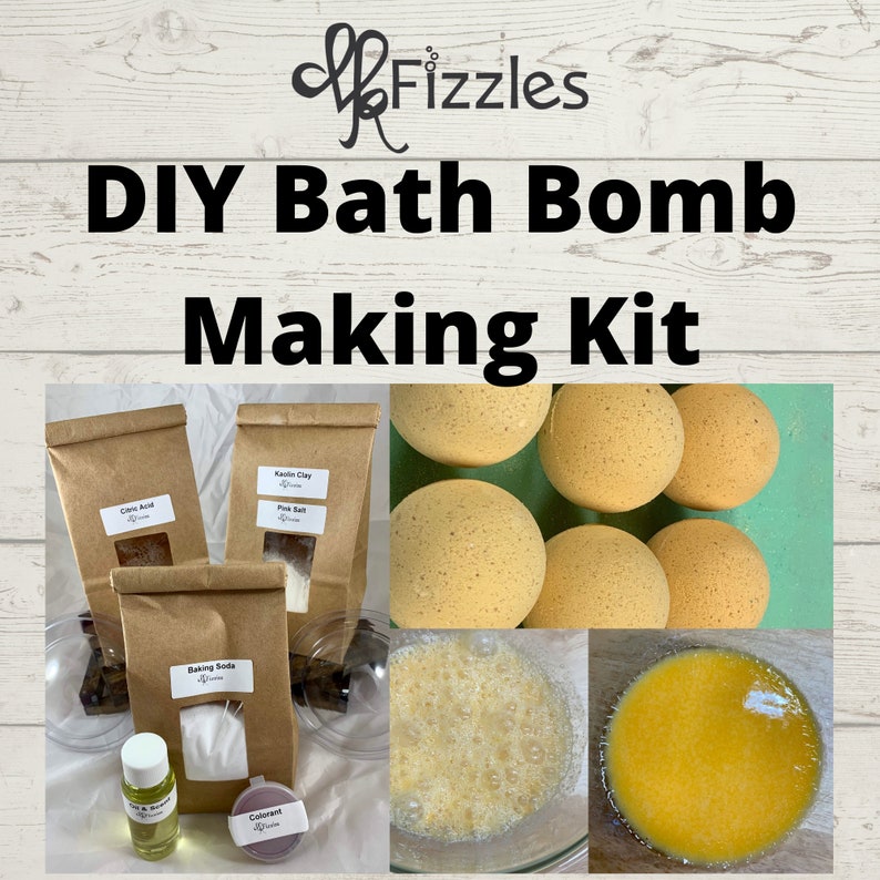 Make Your Own Bath Bomb Kit Bath Bomb Making Kit DIY Craft Etsy
