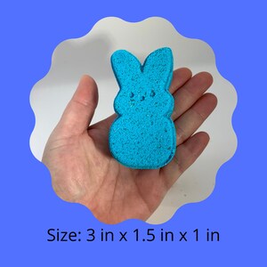 6 Pack Assorted Easter Peeps Bunny Bath Bombs Peeps Marshmallow Bunny Bath Bombs Easter Basket Stuffers for Kids Teen Easter Ideas image 5