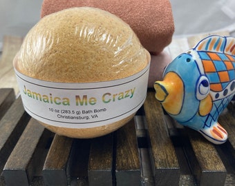 Jamaica Me Crazy Large Bath Bomb | Self-Care Gifts for Her | Birthday Present Ideas | Bath Time Relaxation | Stocking Stuffers