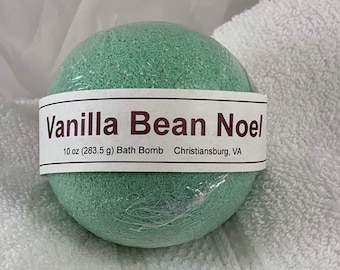 Vanilla Bean Noel Scented Bath Bomb | Fun Bath Bombs for Kids | Teen Christmas Gift | Gifts Under 10 | Stocking Stuffer for Adults